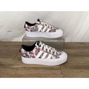 adidas Pink Floral Platform Sneakers